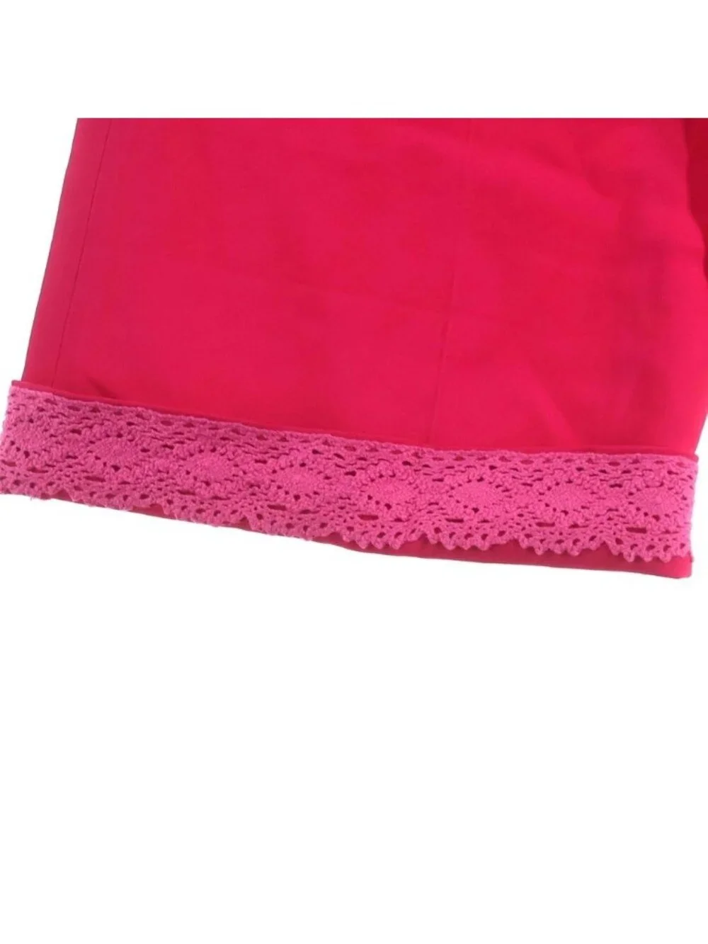 Gucci Viscose Panst Hem Lace Rayon Pants Pink